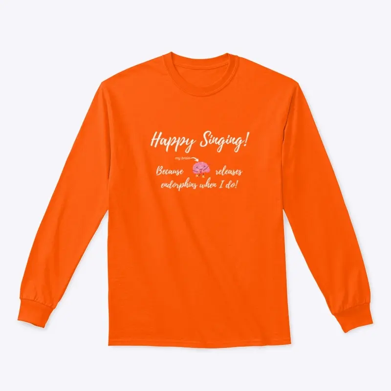 Happy Singing Orange Tops